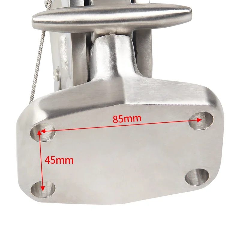 New Condition CNC Machined Trailer Hooks Customized Eagle Head Pattern Trailer Hitch for Car Rear Bumper 85x45mm Install Hole