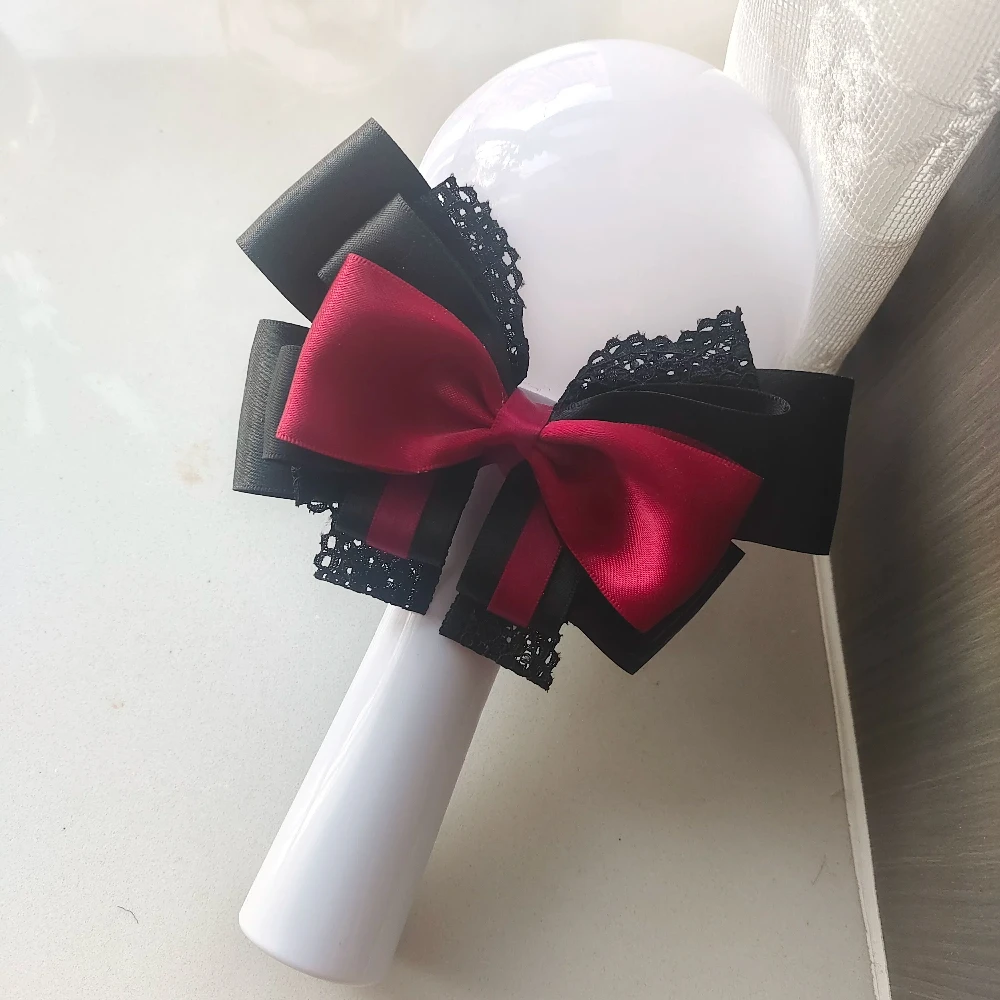 Handgefertigte Sternspitze Perlenkette Schleife Konzert-Unterstützungsstab Zubehör Lolita Cosplay Requisite Korsage Krawatte Originelles Geschenk-Accessoire – Detail 4