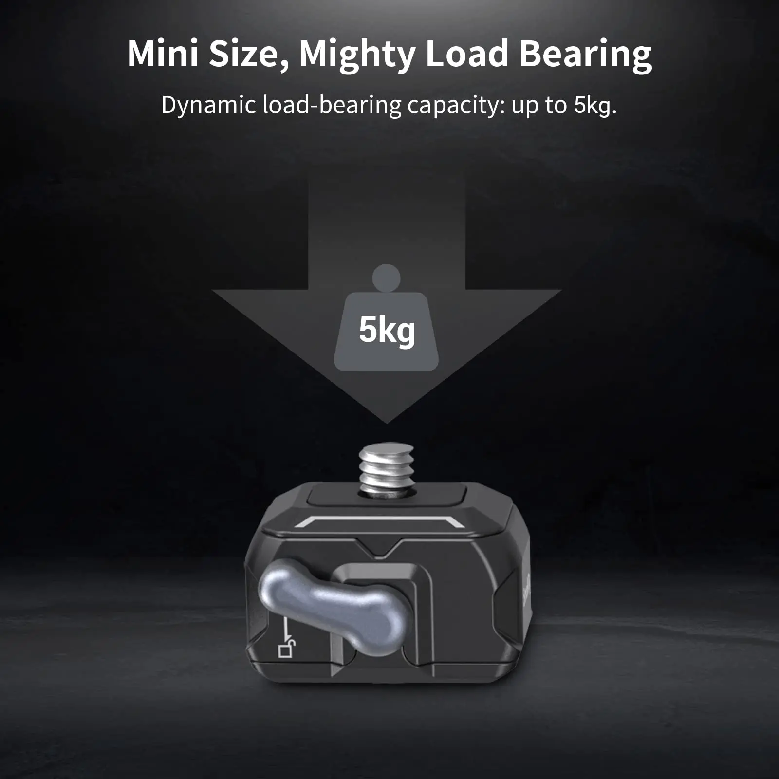 SmallRig Drop-in HawkLock mini Universal QR Baseplate Top/ Base Plate Compatibility for Tripod Cage Head and Other Accessories