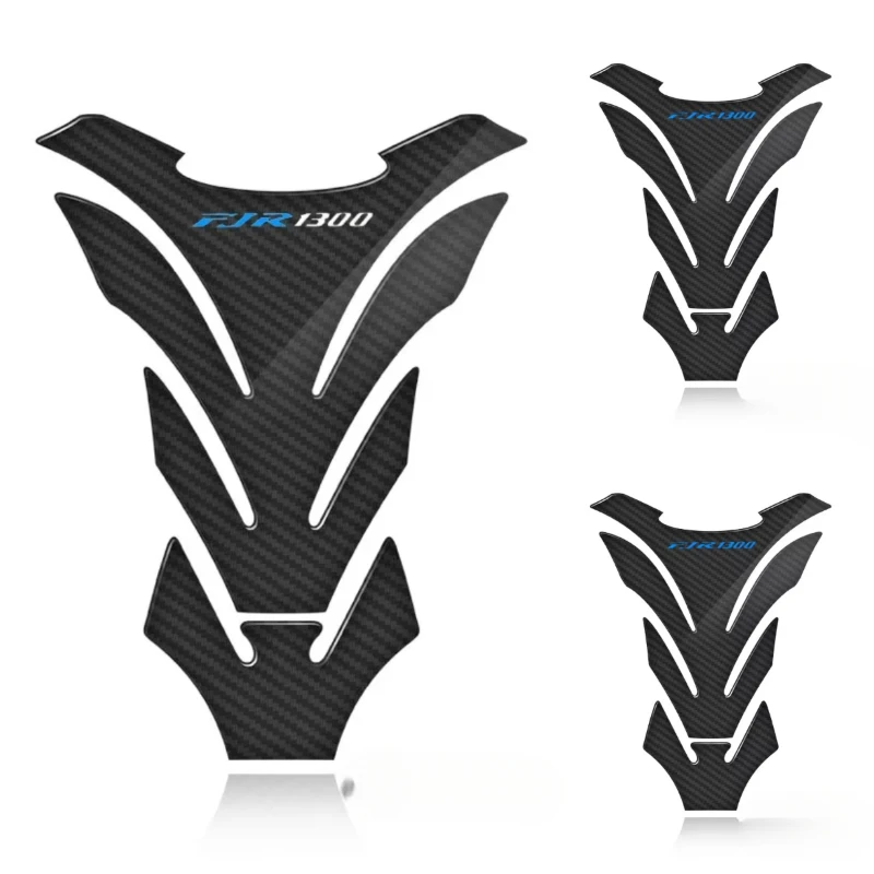 3D Carbon Fiber Motorcycle Fuel Tank Pad Cover Protector Decal Stickers For  JR 1300 FJR1300