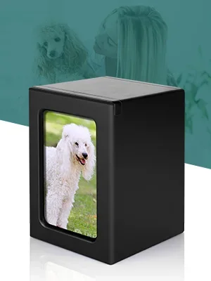 Pet urns solid wood pet urns factory price direct sale can put pet photos luxury cat and dog urns  coffin