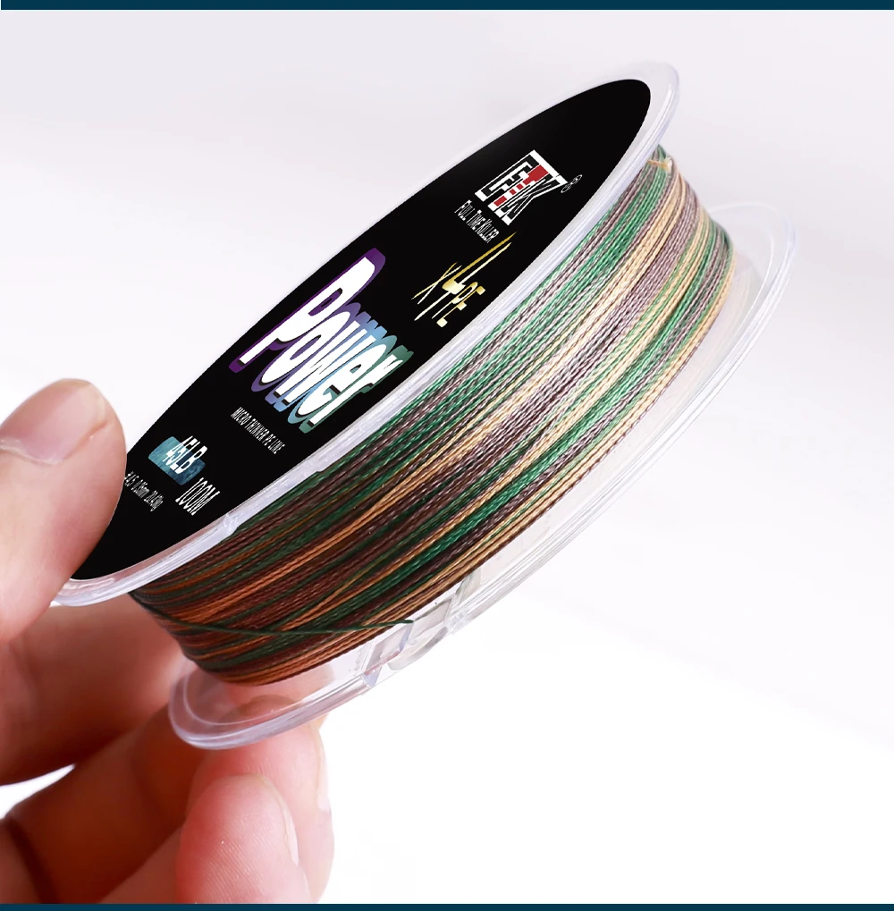FTK PE X4/X8 Karpfen-Angelschnur 300/500m 4/8 Stränge Geflochtene Extrem Starke Verschleißfeste Multifilament Meeres-Salzwasser-Schnur – Detail 12