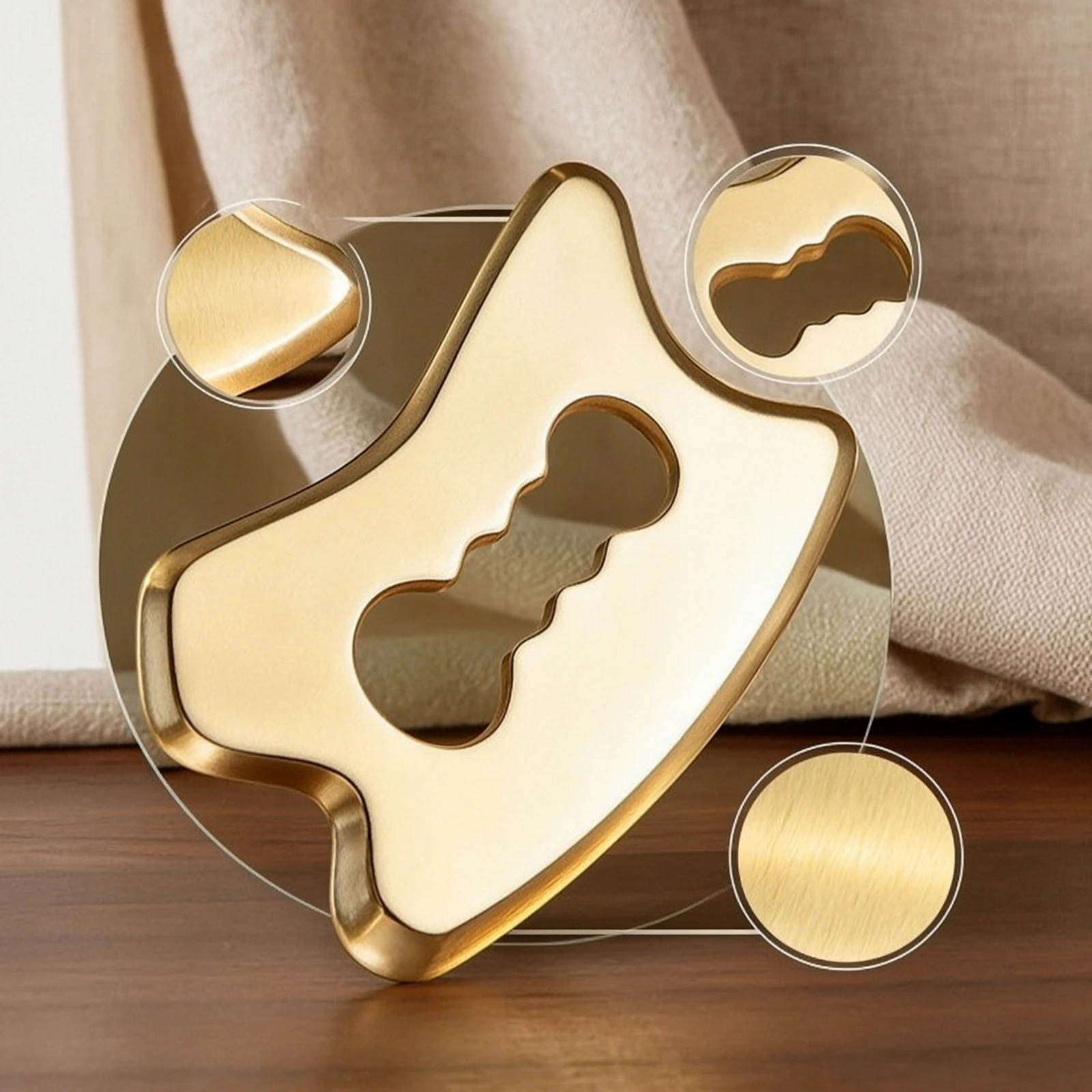 Gua Sha Tool Ergonomic Gua Sha Scraping Massage Tool Fascia Blade Long-Lasting Muscle Scraper Easy to Clean for Masseuses