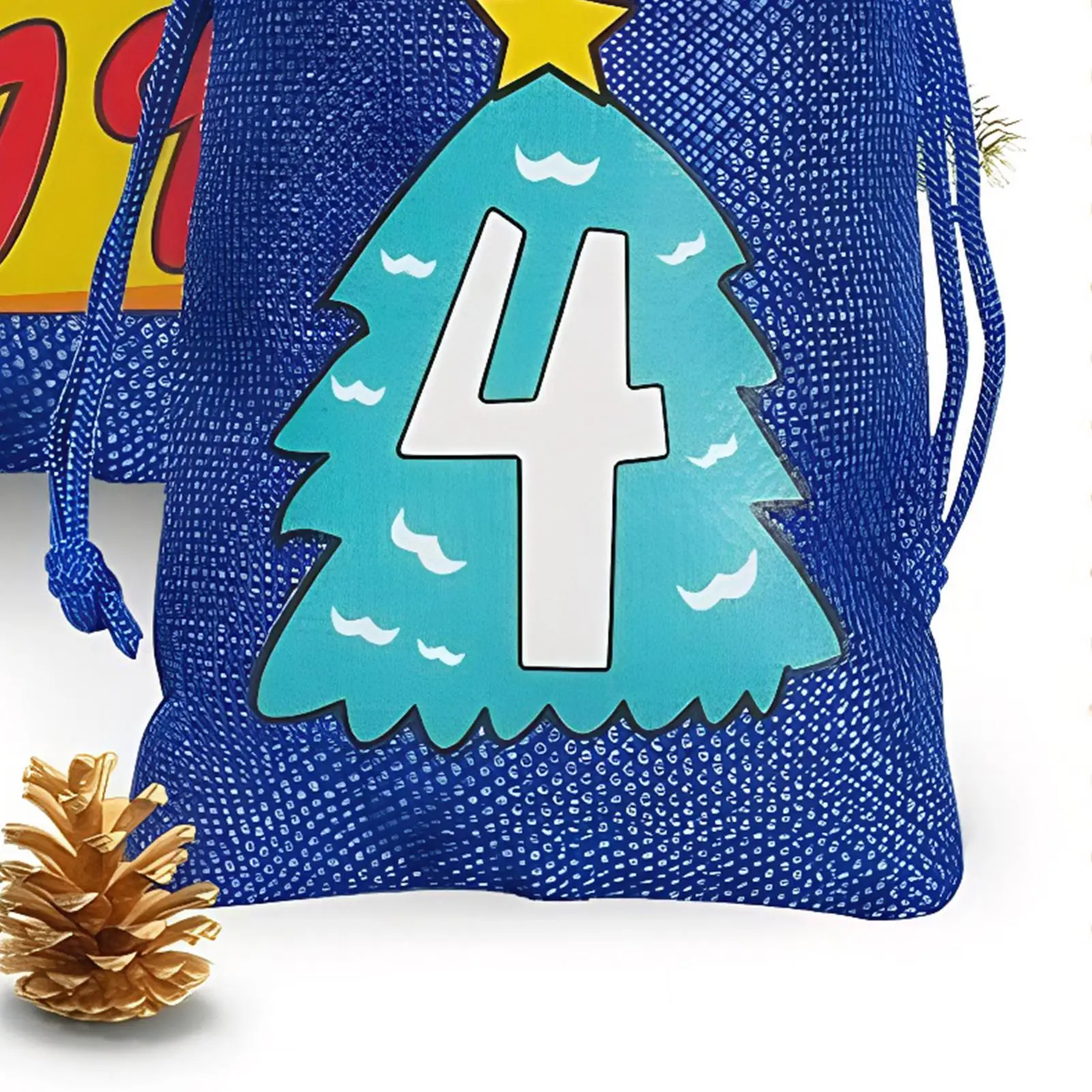 

Адвент-Рождественский календарь, сумки, Рождественский декор, 24-дневная заполняемая пустая вечеринка, сумки на шнурке для свадьбы, праздника, дня рождения