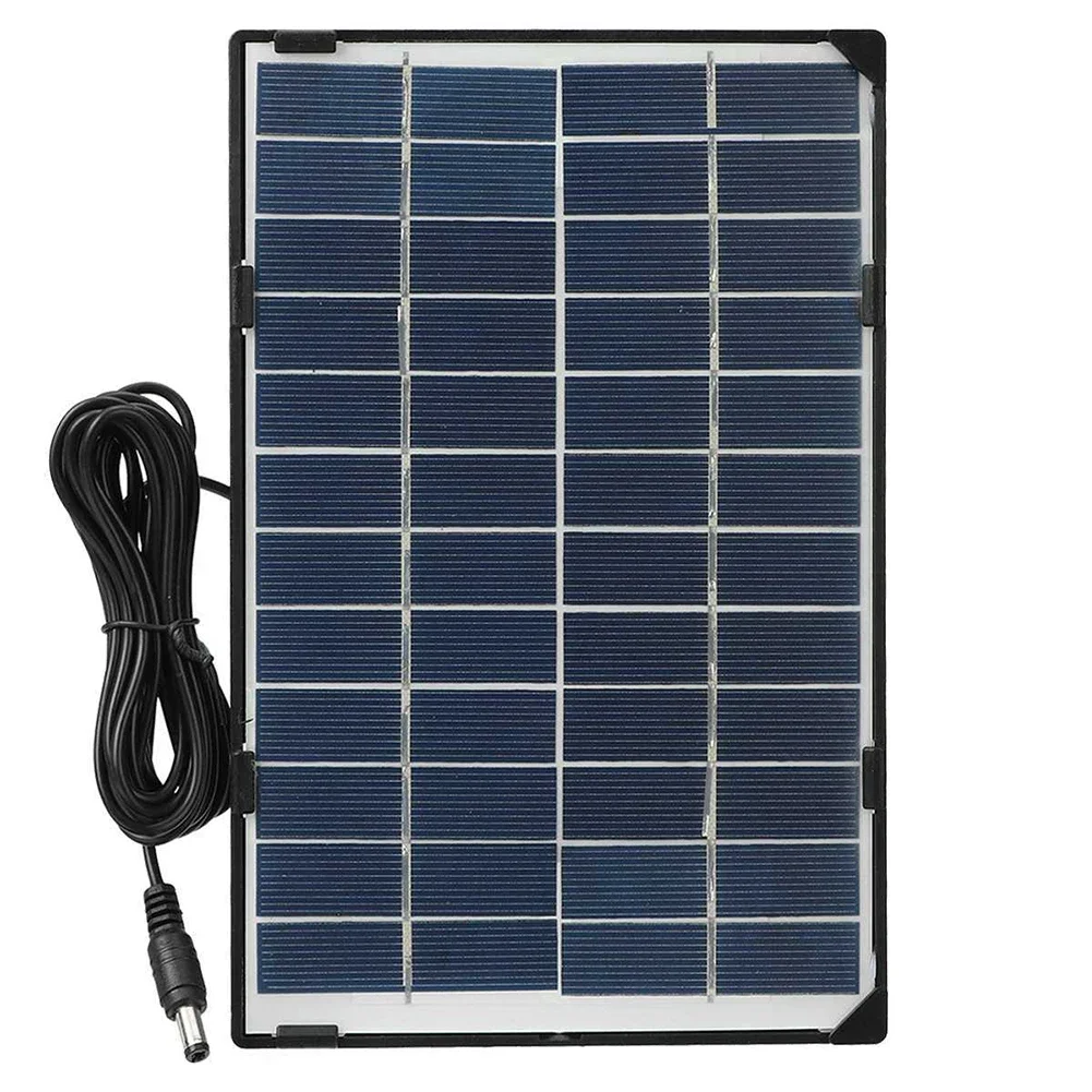 15W 12V Solar Panel Portable Polysilicon Panel Outdoor DIY Solar Charging Panel DC5521 Interface