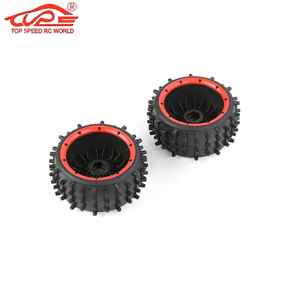 Upgrade Durable Super Grip Tyre Rear or Front Nail Wheel Tire Kit for 1/5 Rc Car HPI ROFUN ROVAN KM BAJA 5B SS Buggy Truck Parts