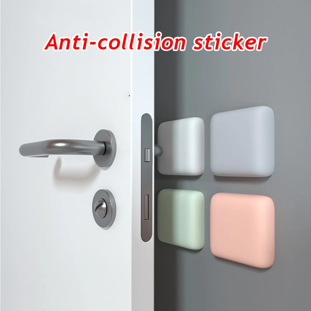 Door Stopper Anti-collision Silicone Handle Self Adhesive Mute Anti-Shock Protection Portect Pad Home Improvement Wall Protector