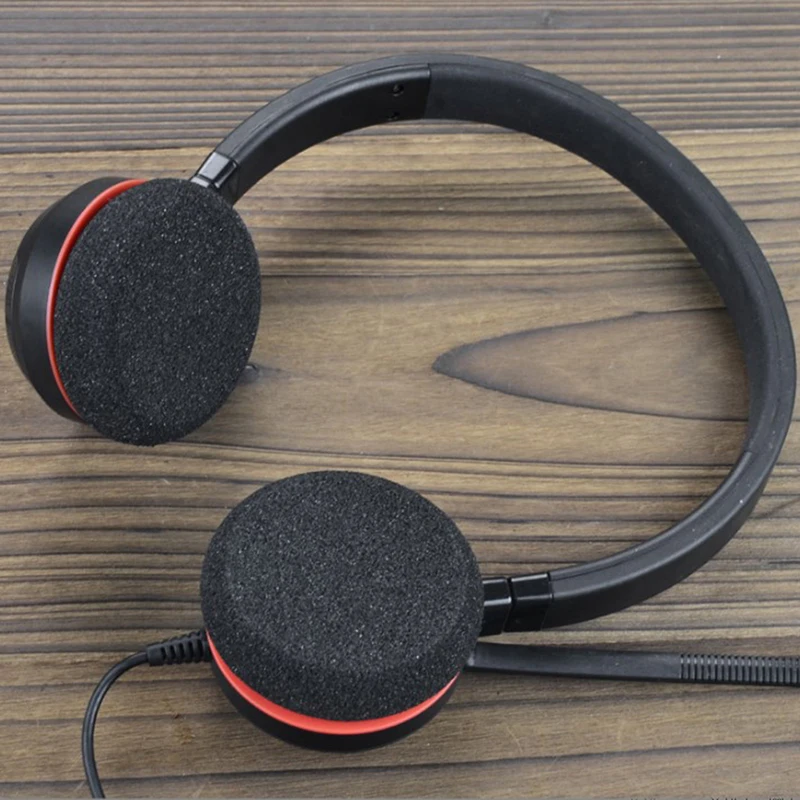 Coussinets d'oreille de remplacement pour casque Jabra Evolve 20, 20se, 30, 30II, 40, 65, 65, en mousse à mémoire de forme souple, housse en éponge pour écouteurs
