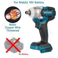 2 IN 1 Cordless Brushless Cordless Electric Impact Wrench for Makita 18V  Li-Ion Battery 1/2 inch Screwdriver Socket Power Tools