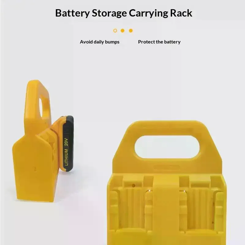 1 Pc Wall Mount Battery Holder Storage Rack for 18V 20V Li-ion DCB203 DCB205, Workbench Battery Dock & Organizer Tool