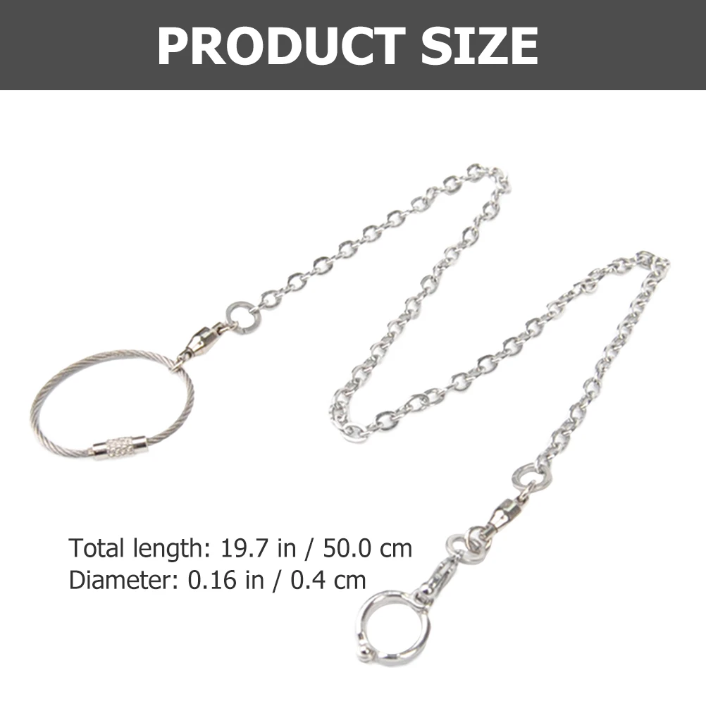 Stainless Steel Bird Chain Parrot Foot Harness Durable Rust Resistant Lightweight Portable Pet Training Leash Adjustable Anklets