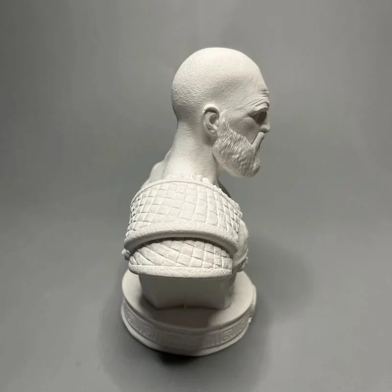 Plaster Statue God Of War Kratos Bust Sculpture Creative Personalized Ornaments Special Holiday Gifts - view 5