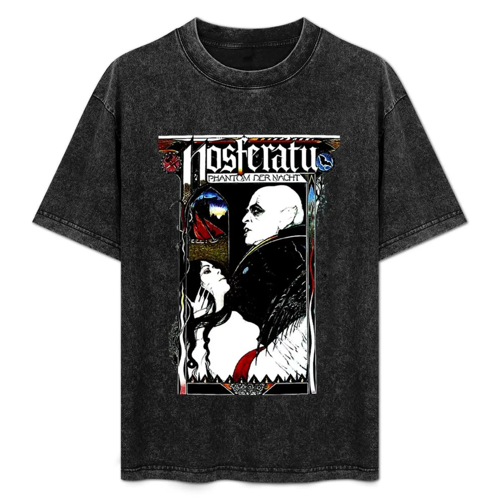 

Nosferatu 1922 Horror Movie Vampire T-Shirt vintage Clothing street wear oversize t-shirts man cotton t shirt men