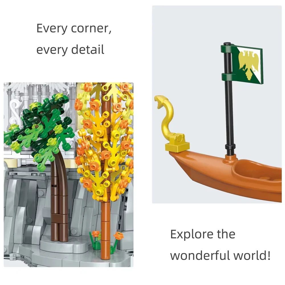 3950PCS Valley Twilight Building Blocks MOC Street View Sets Assembly Gallery Of View Model Bricks Toys Ideal Birthday Gifts