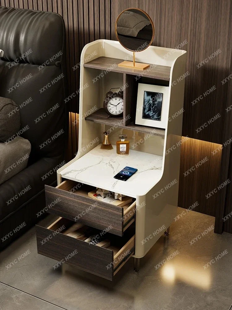 A  Modern light luxury dresser chest integrated multi-functional bedside storage bedside large capacity