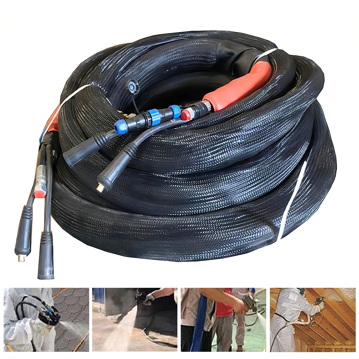 15 Meters Polyurethane PU Foam Hose Heating Hose Heater Pipe for Polyurethane Polyurea PU Insulation Spray Machine