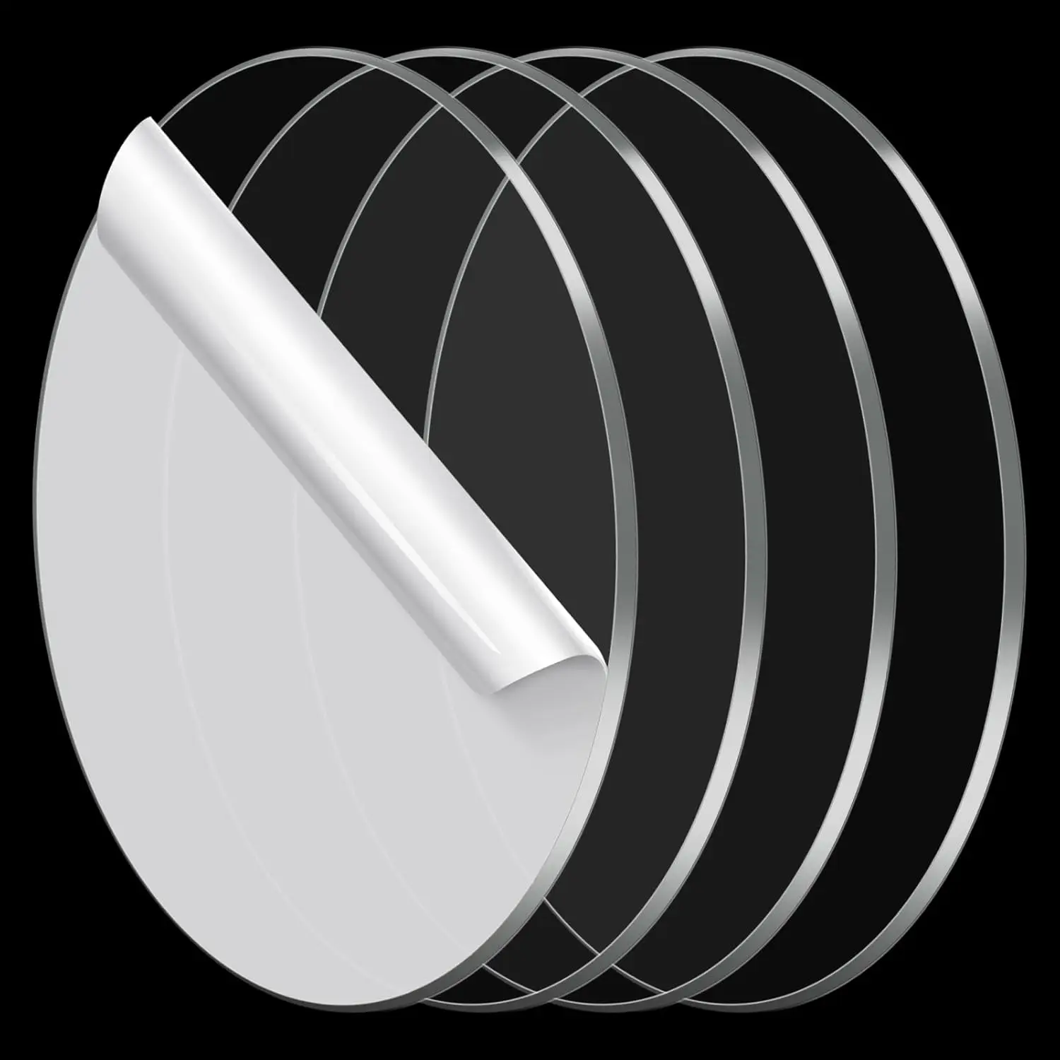 1/4" runde Acryl-Plexiglasplatte, 6 Zoll Durchmesser, klarer Acrylkreis, Kuchenscheibe, Tischplatte, Acryl-Hintergrund