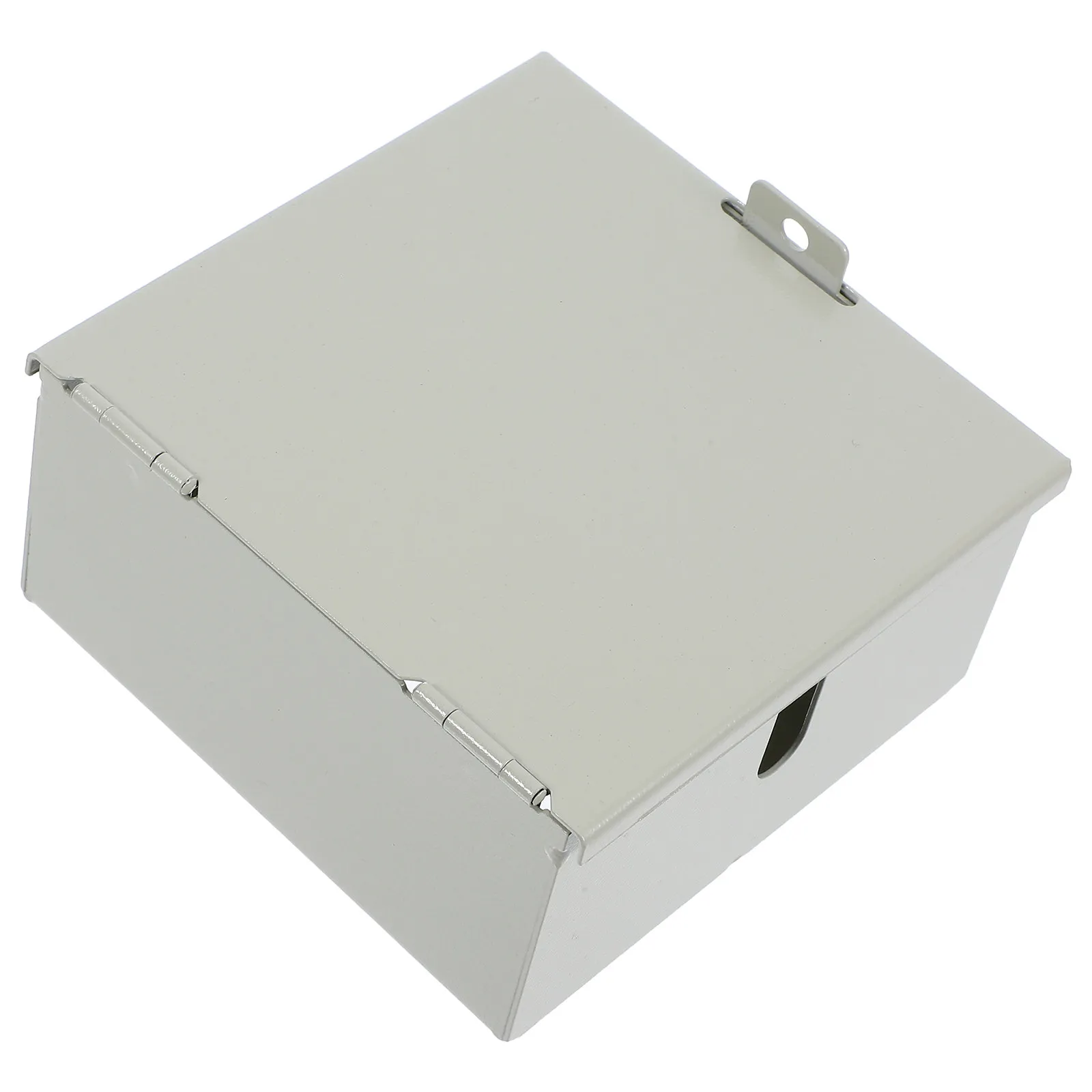 Recessed Lockable Wall Socket Cover Metal Plug Protector Protective Electric Outlet Cover 4.8x4.7x2.8 Heavy Duty Socket Case