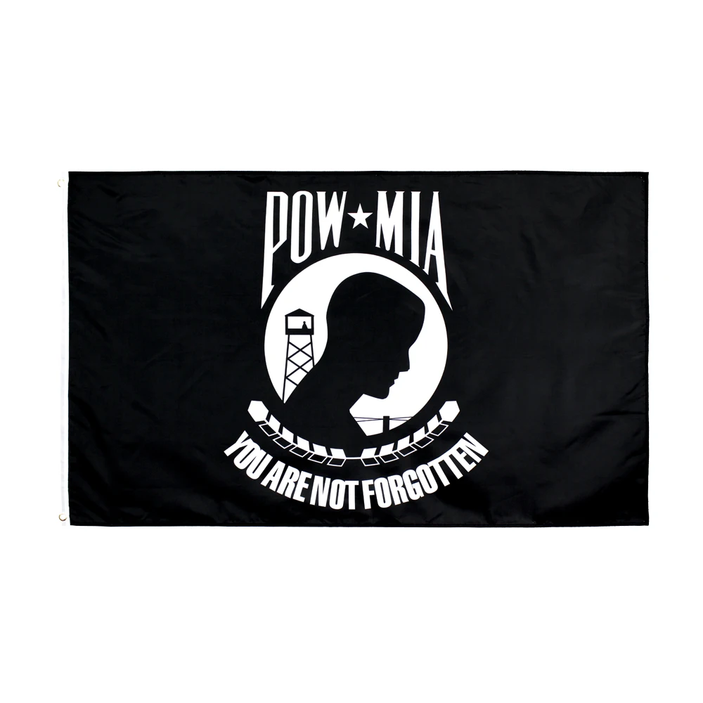 60x90cm 90x150cm 120x180cm POW MIA You Are Not Forgotten Flag Polyester Banner With Brass Grommets Military Veteran Decoration