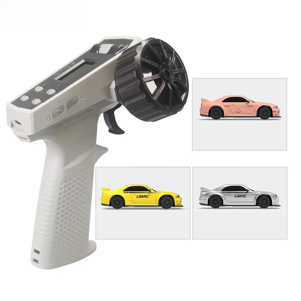 LDARC R02 1:64 1/64 RC Mini Simulated Electric Tabletop RTR Car CT03 2.4Ghz 10CH Remote Controller Adults Children'S Toys Gift