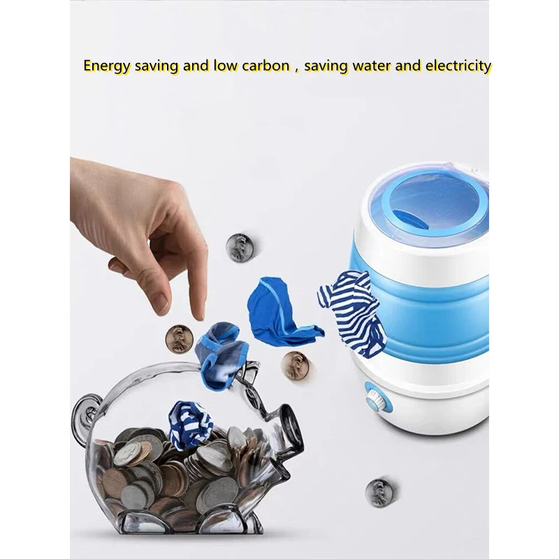 Semi-automatic Folding Electric Washing Machine Office Travel School Mini Portable Shoe Washing Machine