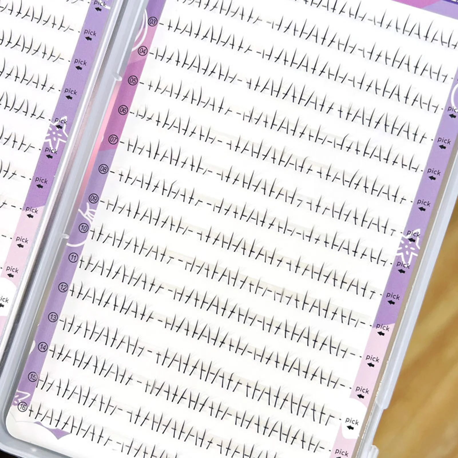 32 rzędy, duże ilości, rzęsy imitujące kocie łapki pod oczy, delikatne sztuczne rzęsy, czarne, 5-7mm, mieszane skręty C, 0.05mm włókno, do codziennego makijażu.