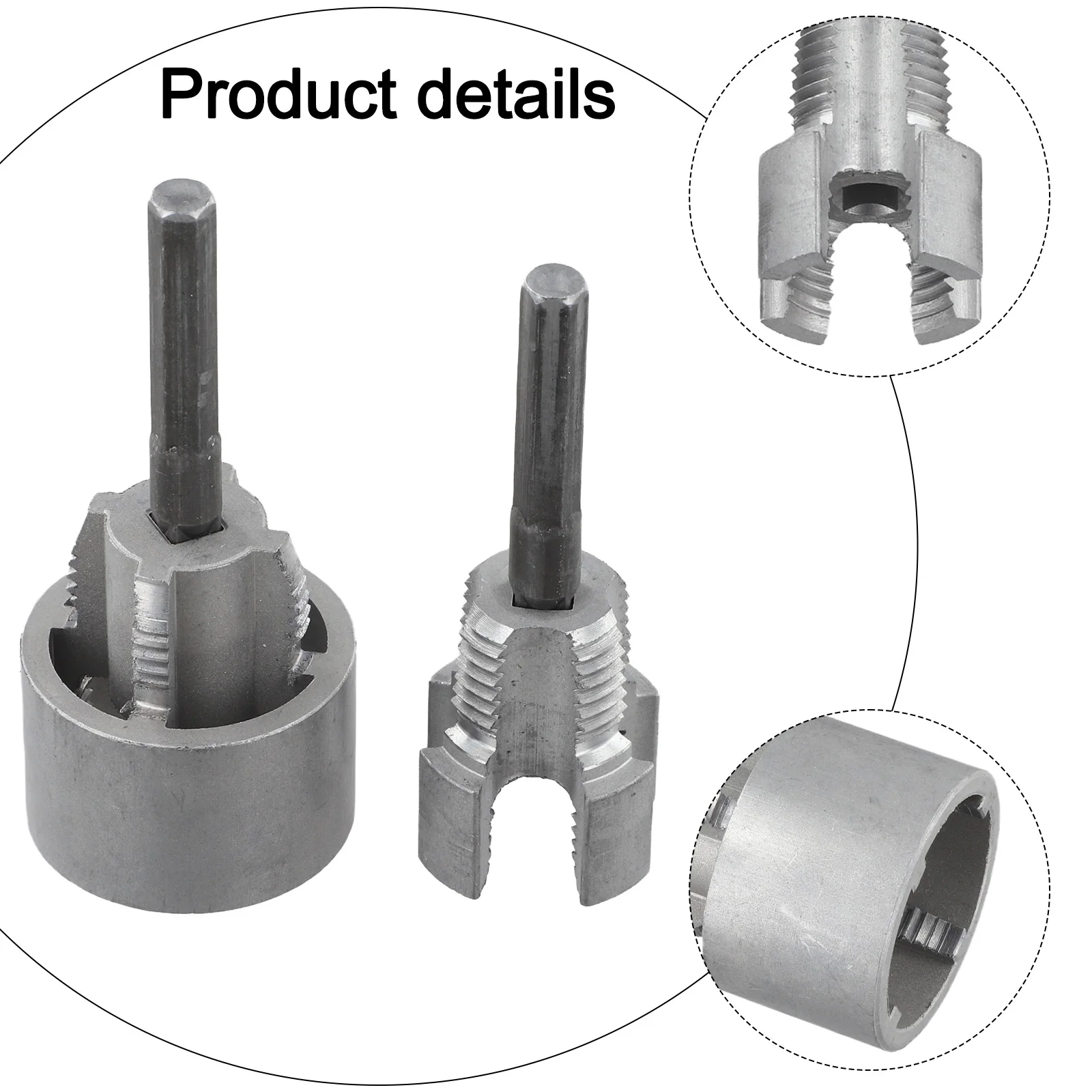 Efficient Pipe Opener Drill Bit Set 36*39mm 1.41*1.53in for versatile Threading Tool for Plumbing for Plastic And Metal Pipes