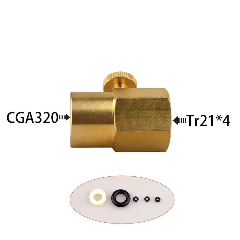 

TR21*4 к CGA320, адаптер для баллона с газированной водой, адаптер для подключения баллона с CO2, адаптер для заправки газового баллона, аксессуары для подачи
