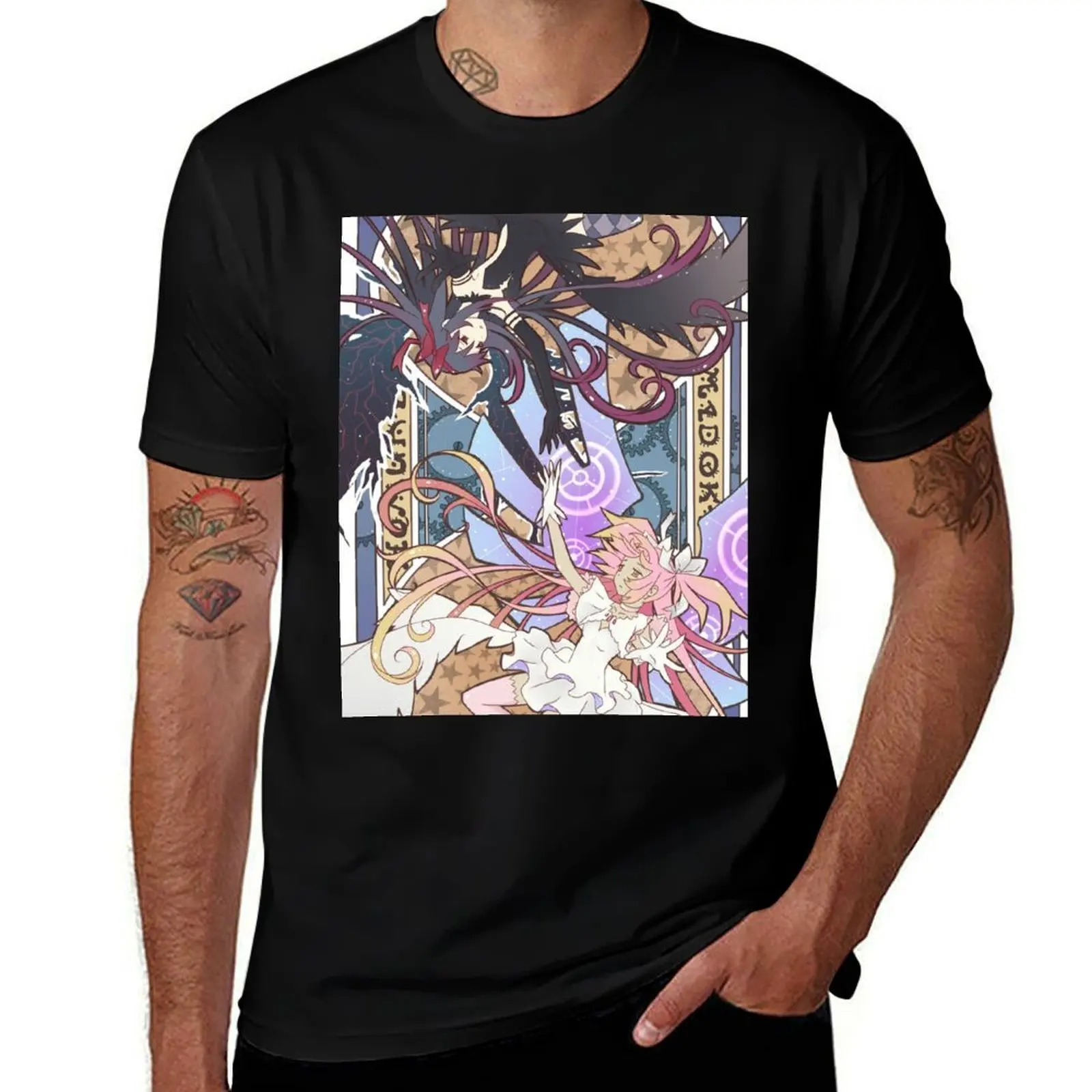 

Madoka & Homura T-Shirt Breathable Sportswear T-Shirt for Men