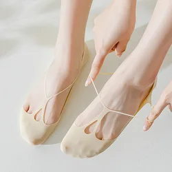 Women'S Socks Summer Thin Sling Ballet Style Cotton Ship'S Socks Gentle High-Heeled Shoes Shallow Mouth Anti-Slip Stockings