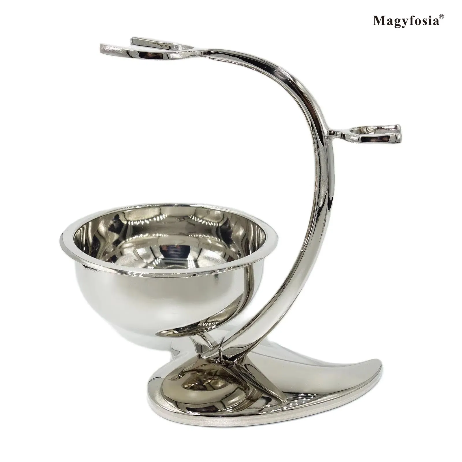 Magyfoia Shaving Stand with Bowl Set Quality Razor Holder Bothroom Shave Tool,Perfect Gift for Men Father's Day and Birthday