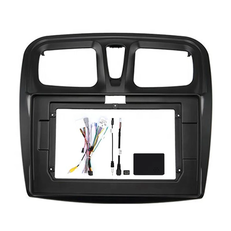 

Car Radio Fascias Frame for RENAULT Sandero Symbol Logan 2015-2018 Dashboard Frame Installation DVD Gps Mp5 Multimedia Player
