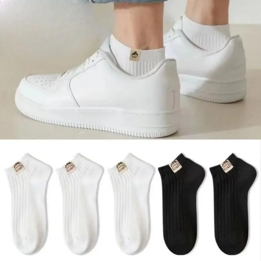 

5 Pairs of Snow Capped Mountain Logo Socks, Unisex, Suitable for Daily Commuting Wear, Comfortable, Practical, Stylish Design