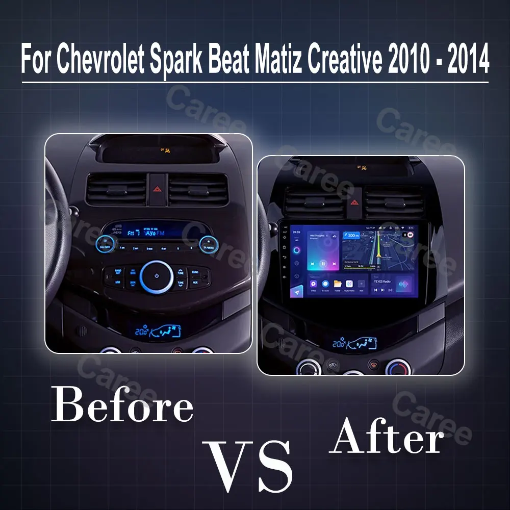 Car Stereo Radio For Chevrolet Spark Beat Matiz Creative 2010 - 2014 Android Carplay Multimidia Video Player Head Unit WIFI 4G