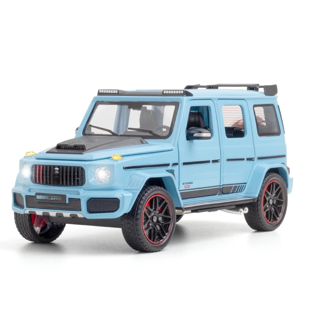 

1:24 Off Road SUV High Simulation Diecast Metal Alloy Model car Sound and Light Pull Back Collection Toy Gift