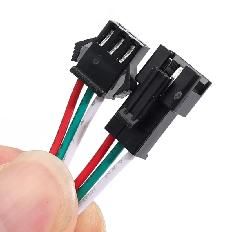 5-50pairs ذكر/أنثى توصيل الأسلاك Led موصل التوصيل جاك محطة كابل بولي كلوريد الفينيل البلاستيك LED شرائط ضوء وماض محطات