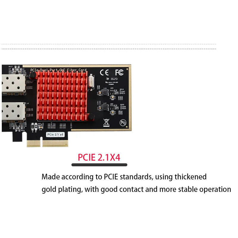 1000Mbps Fiber lan Card PCIE Gigabit Optical Network Card Internet Splitter Extension Cable Game PCIE Card network adapter HUB