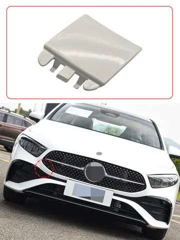 메르세데스 W177 자동차 앞 범퍼 견인 후크 커버 캡, 블랙, 벤츠 A 클래스 A180 A200 A220 A260 2023-2024 1778859005
