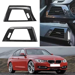 2Pcs Carbon Fiber Style Car Side Air Conditioning Vent Cover Trim Frame Fit For BMW 3 Series F30 F31 F32 F33 F34 F36  320i 428i