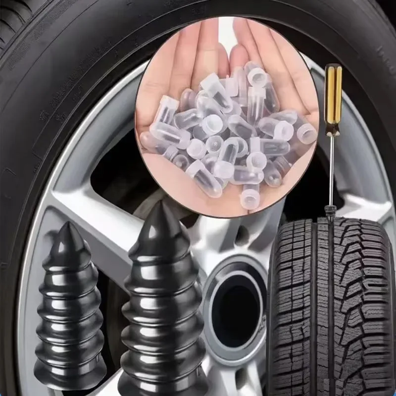 10-30PCS Car Tyre Repair Rubber metal Nail Car Motorcycle Repair Nails Set Truck Scooter Bike Tire Puncture Repair Tool