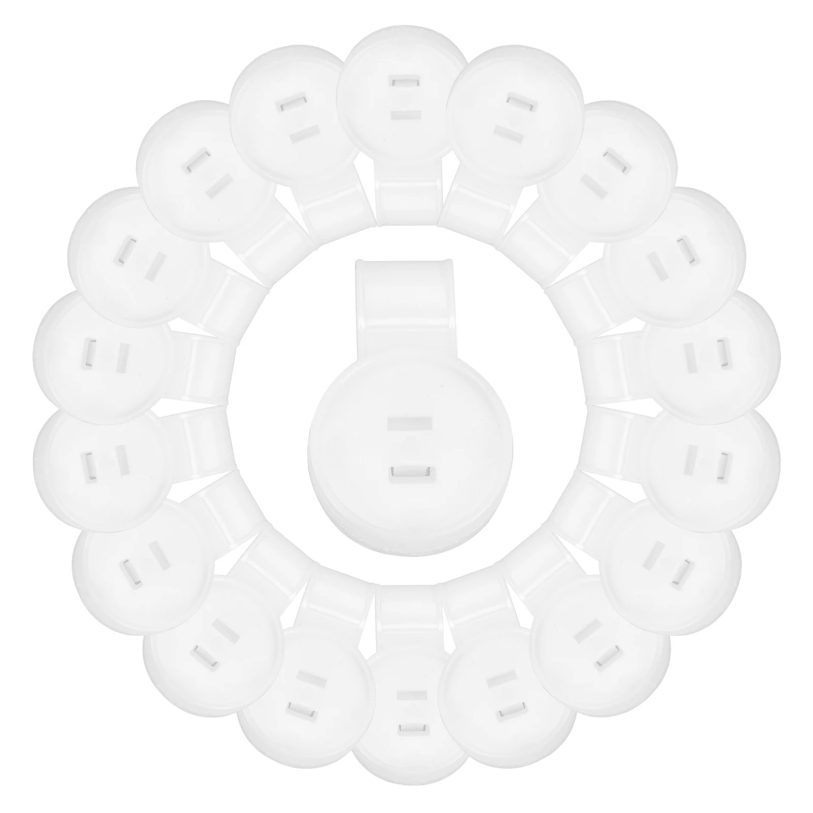 

80pcs Round Shade Cloth Clips Heavy Duty Plastic Lock Grip For Sun Shade Greenhouse Garden Netting Outdoor Tarp Clamps Canopy