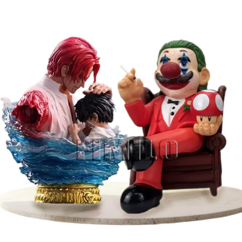 

Anime Godfather Mario Game Figures Shanks Action Figures One Piece Mario Maurer Model PVC Collection Toys Doll Birthday Gifts