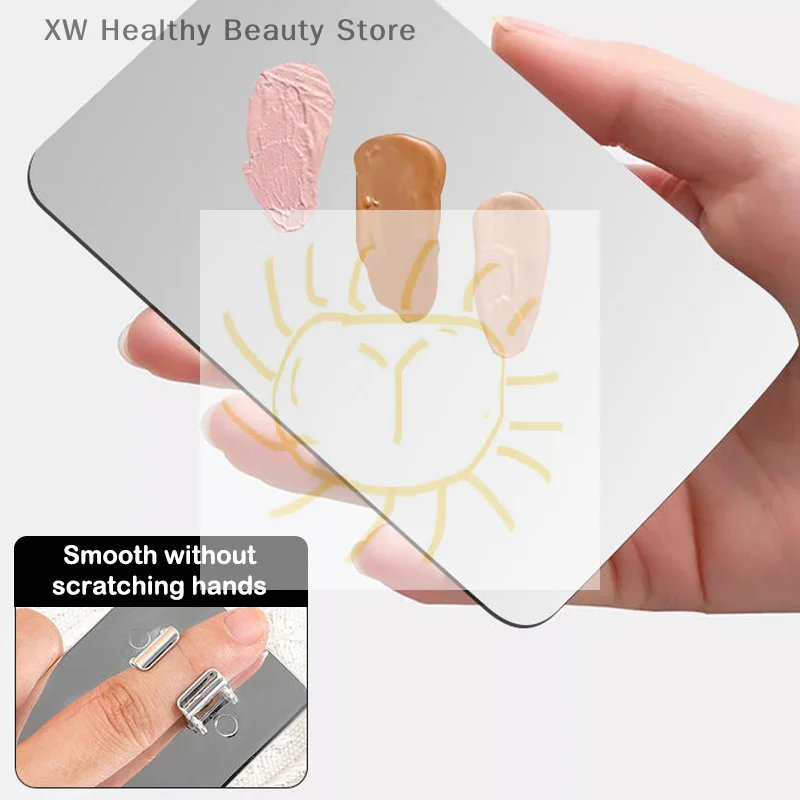 Bunte Palette Tablett Mischen Ring Make-Up Toner Spatel Flüssigkeit Mischen Foundation Creme Mischen Kosmetik Make-Up-Tool Für Reisen