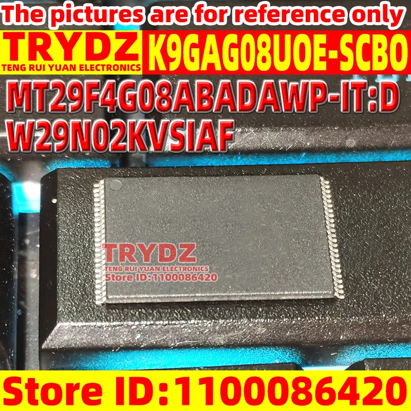 5-1pcs New MT29F4G08ABADAWP-IT:D W29N02KVSIAF K9GAG08UOE-SCBO TSOP48 memory chip