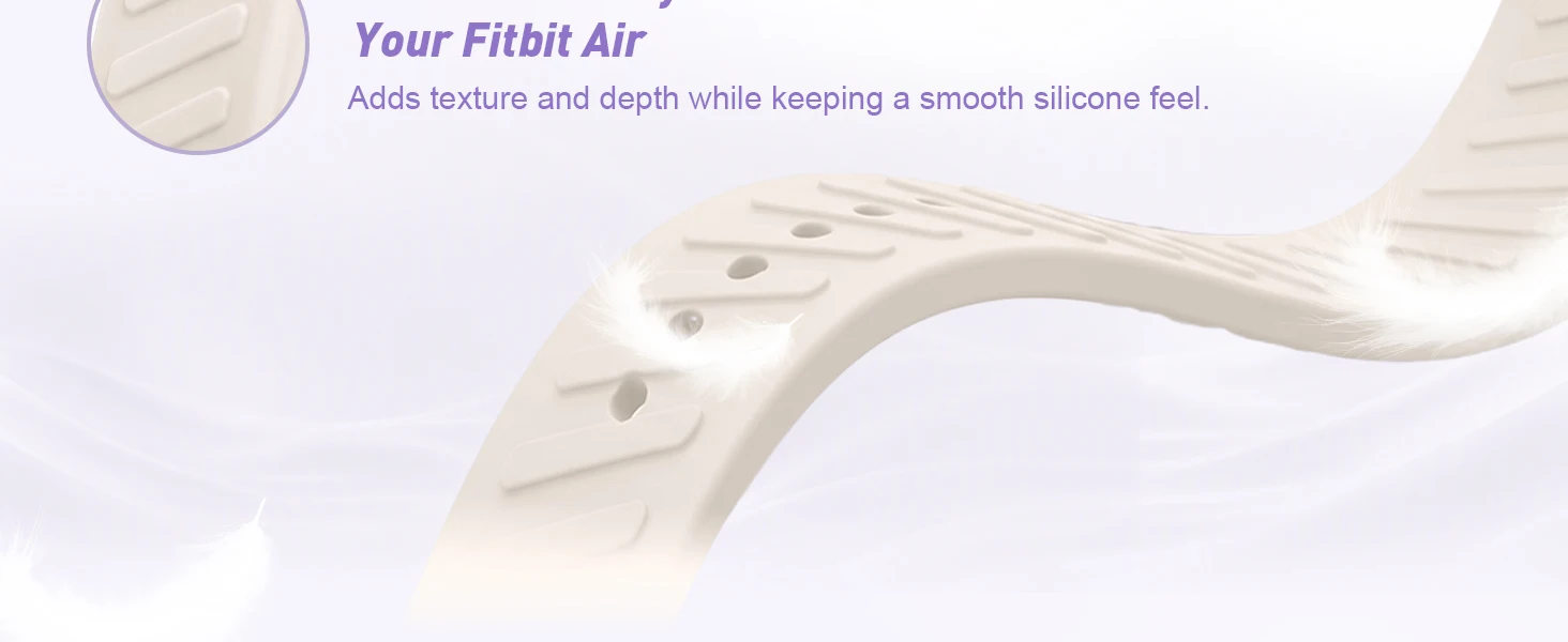 Armband für Fitbit Air Smart-Armband Zubehör Ersatz-Armband aus Silikon Sportarmband für Google Fitbit Air Band – Detail 3