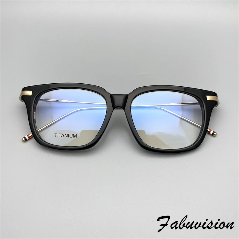 

Eyeglasses Men's Eyeglasses Frame T-B701 Square Retro Vintage Titanium Optical Computer Prescription Glasses Frame 2024