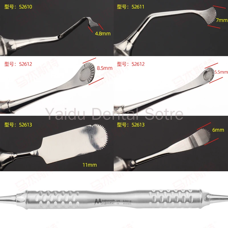1PC Soft Tissue Tension Reduction Tool Dental Retractor Implant Suture Flap Tension Release Brush Tension Comb for Medical Use