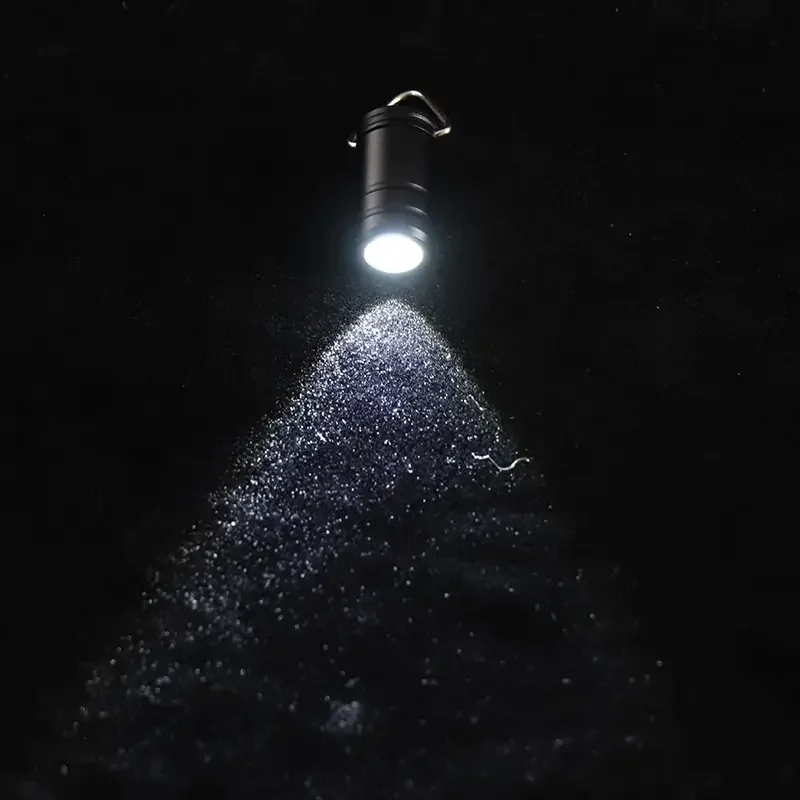 Mini Protable Flashlight Bright Small Keychain Light Long Life Waterproof Key Ring Torch Outdoor  Pocket Emergency Night Light