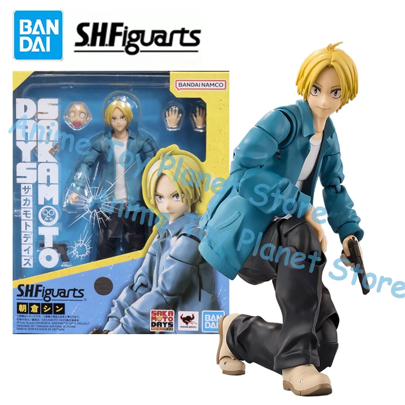 متوفر في المخزون بانداي S.H.Figuarts SHF ساكاموتو أيام شين أساكورا أطقم منمذجة أنيمي عمل مقاتلة الانتهاء نموذج هدية للأطفال