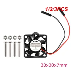 1/2/3PCS Raspberry Pi 4 Cooling Fan 30 x 30 mm Cooler Fan for Acrylic ABS Case for Raspbery Pi for Orange Pi for Retroflag Case